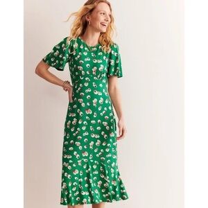 Boden Felicity Green Midi Dress